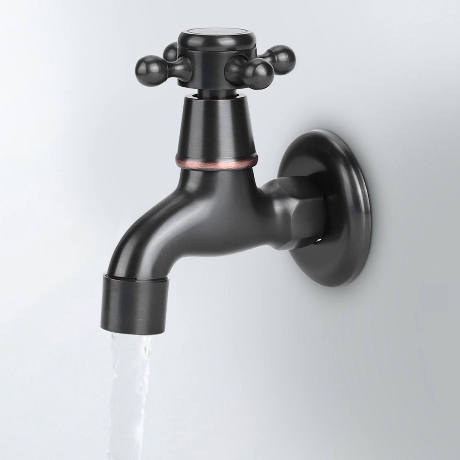 Retro Style Brass Single Handle Single Cold Quick Open Faucet Mop Pool Water view 4