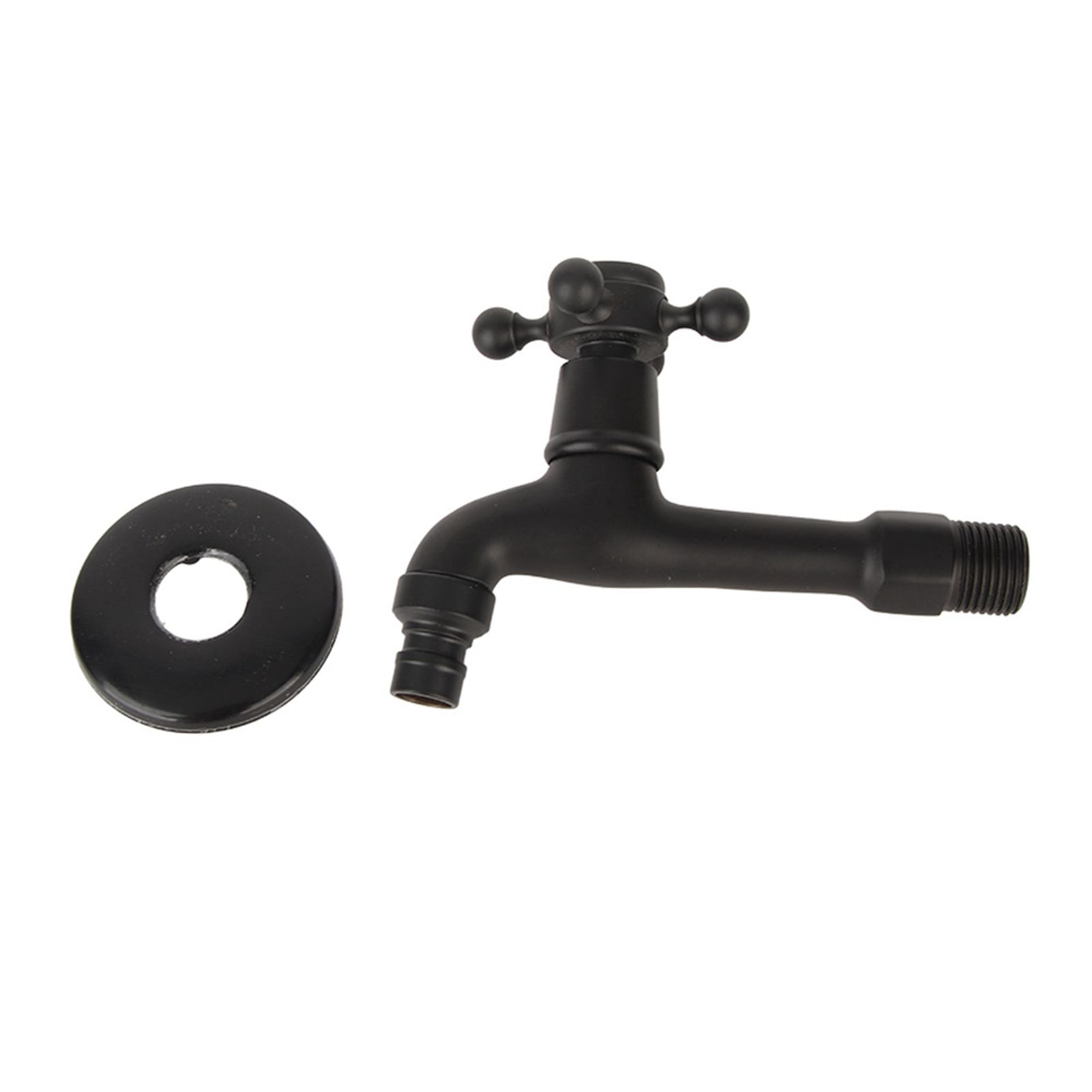 G1/2in Wall‑in Antique Brass Faucet Washing Machine Single Cold Water Tap Faucet view 2