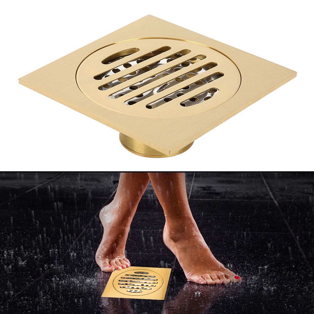 Bathroom Hardware Brass Anti Odor Shower Floor Drain Water Draining Supplies view 5