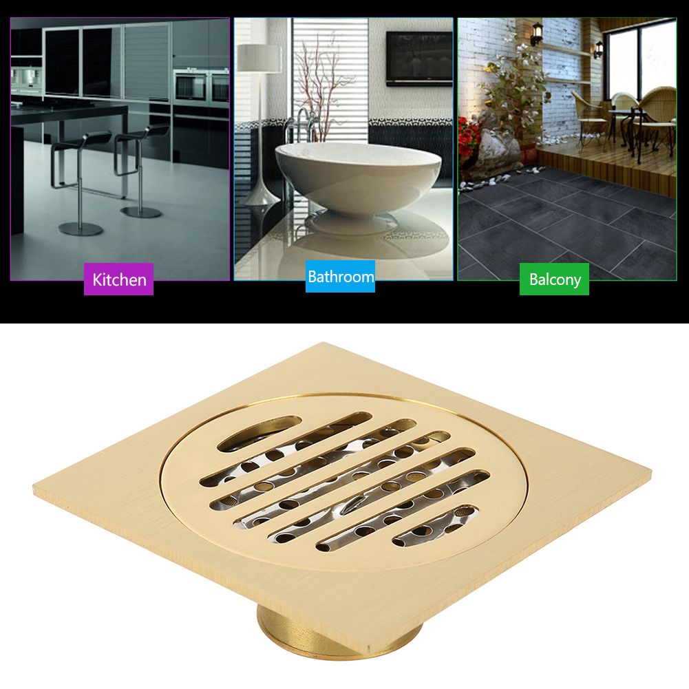 Bathroom Hardware Brass Anti Odor Shower Floor Drain Water Draining Supplies view 10