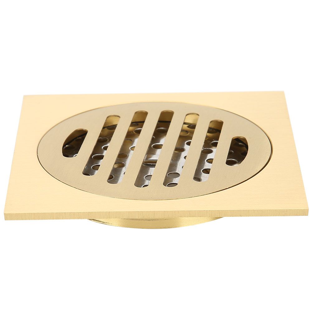 Household Brass Anti Odor Shower Floor Drain Bathroom Water Drainer Hardware view 7