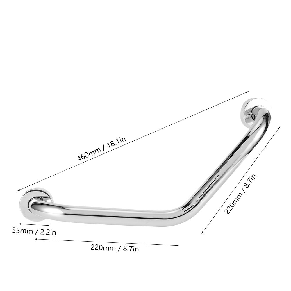 Stainless Steel Thicken Non-Slip Toilet Bathroom Handle Bathtub Safety Grab view 11