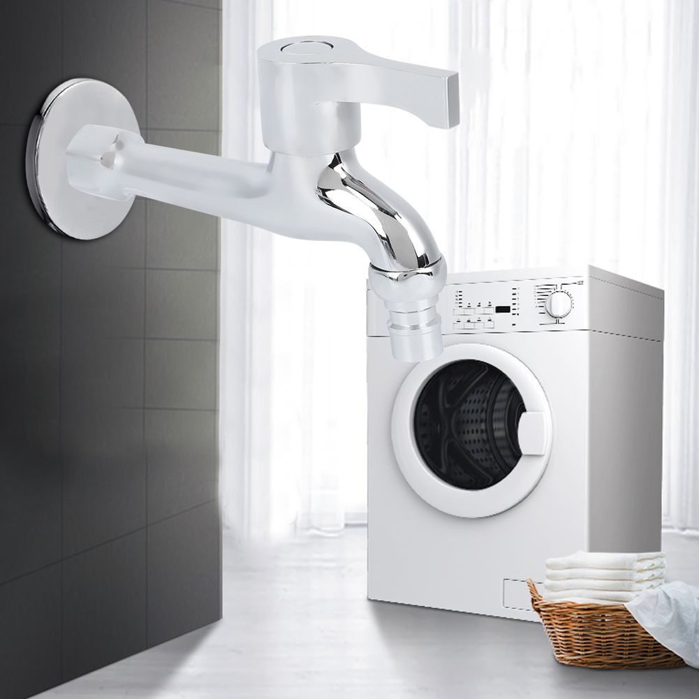 G1/2in Copper Electroplating Single Cold Faucet Washing Machine Faucet Tap for — image 1