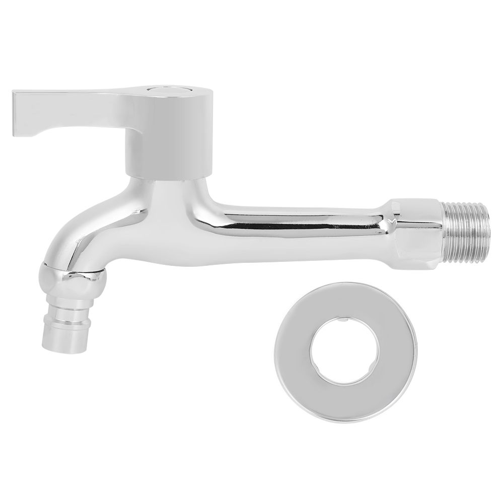 G1/2in Copper Electroplating Single Cold Faucet Washing Machine Faucet Tap for view 2