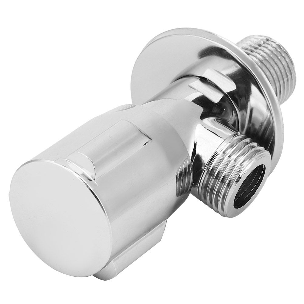 Thread G1/2in Copper Triangular Angle Valve Water Stop Valve Bathroom Kitchen view 3