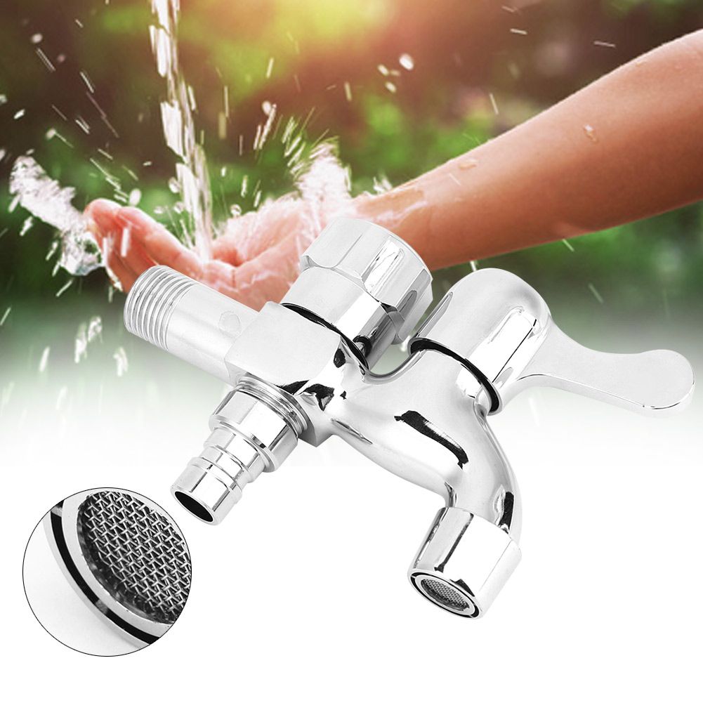 G1/2in Copper Multifunctional Dual Use Quick Open Faucet Washing Machine Mop view 6