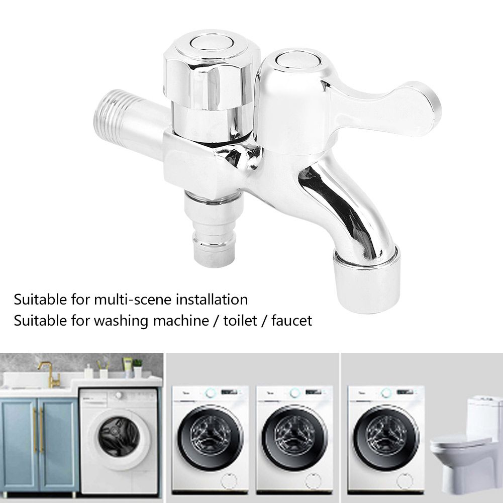 G1/2in Copper Multifunctional Dual Use Quick Open Faucet Washing Machine Mop view 12