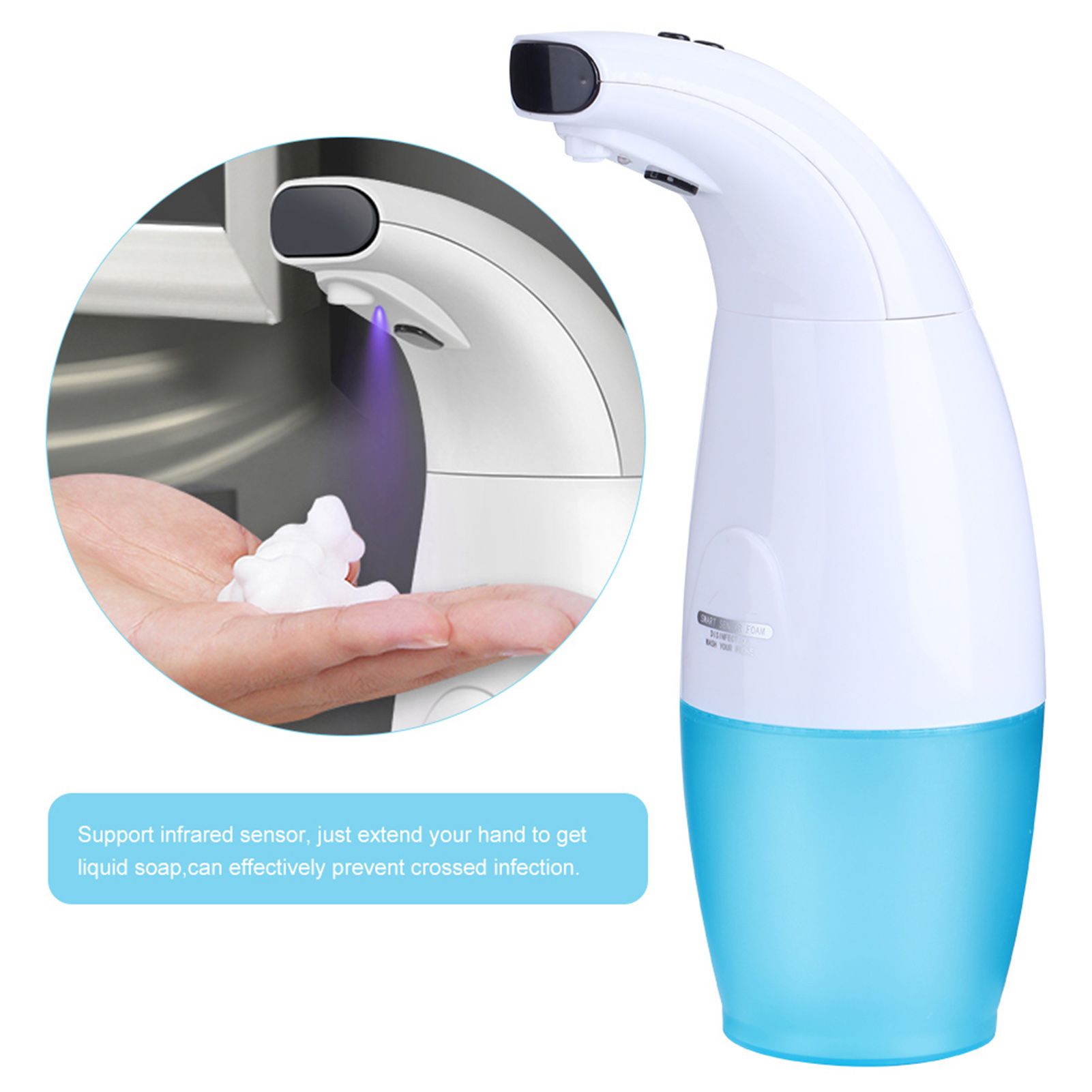 Intelligent Automatic Induction Touchless Foaming Liquid Soap Dispenser for view 7