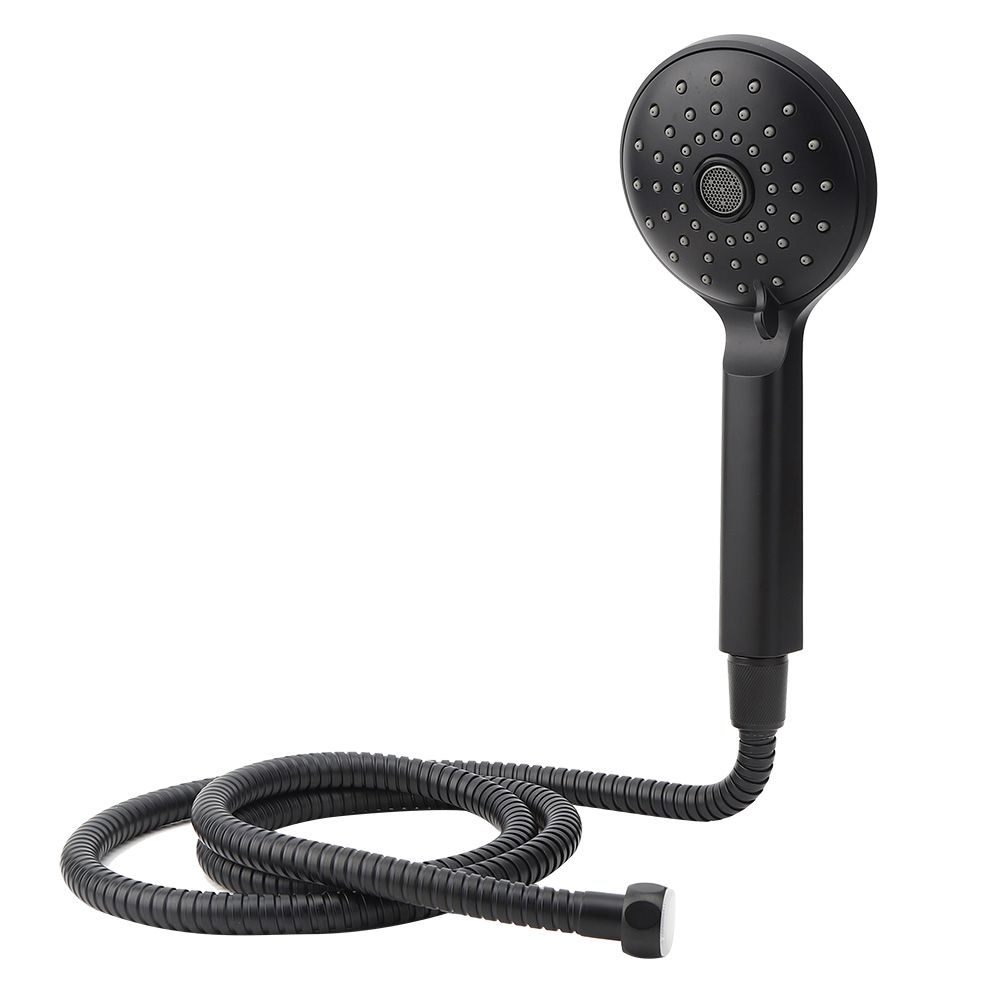 Multifunctional Handheld Shower Set High Pressure Shower Head Hose Kit Matte Black view 3