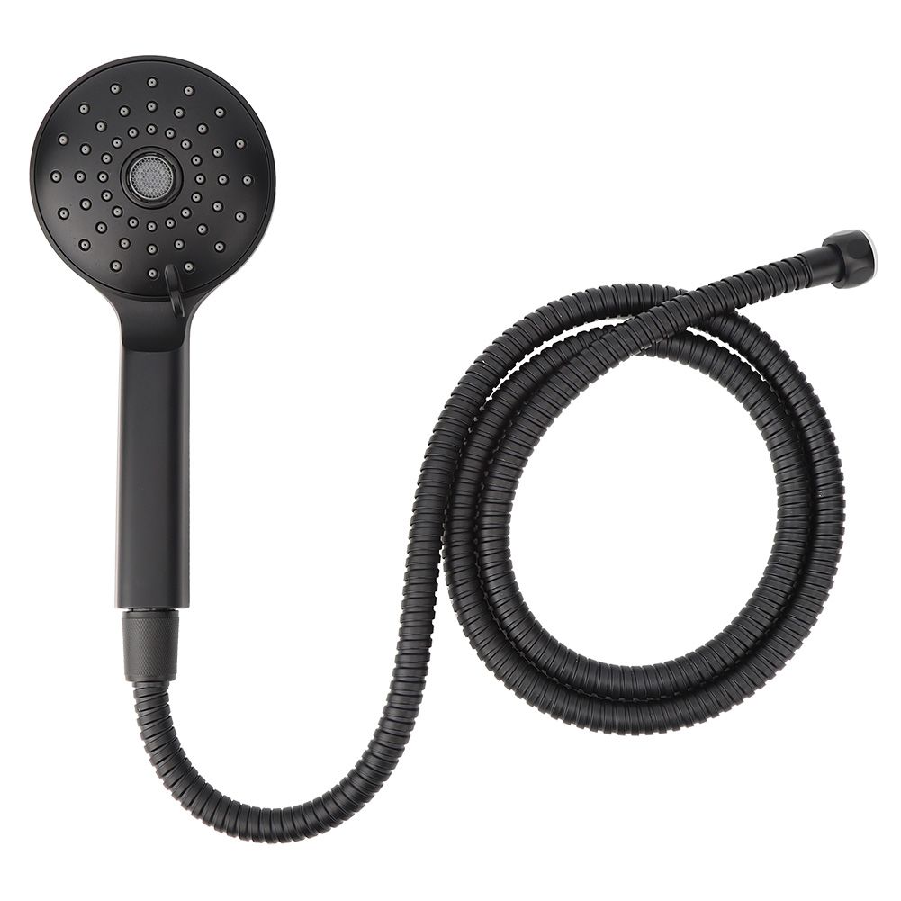 Matte Black Handheld Showerhead with Showerhead Holder Bracket Hose Bathroom Tools view 3