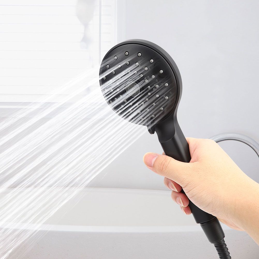Matte Black Handheld Showerhead with Showerhead Holder Bracket Hose Bathroom Tools view 7