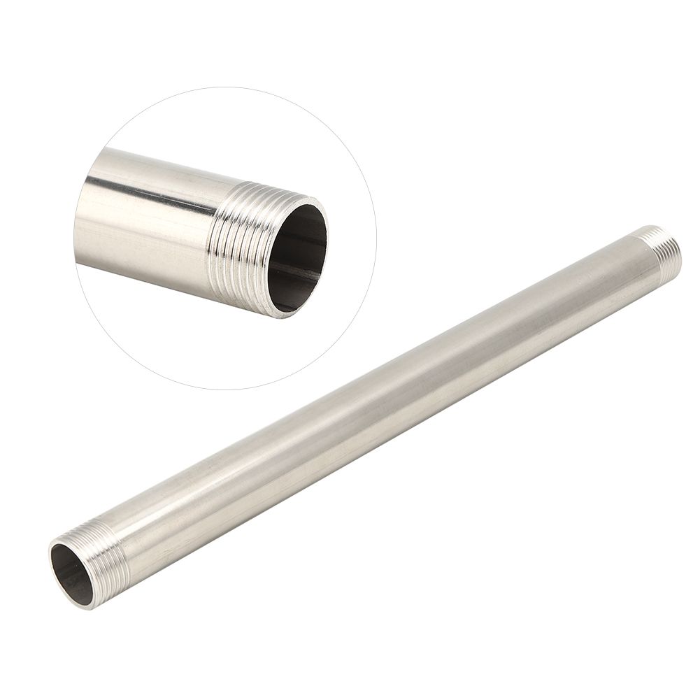 Stainless Steel Threaded Pipe Nipple Connector Fittings for Plumbing Hardware view 4