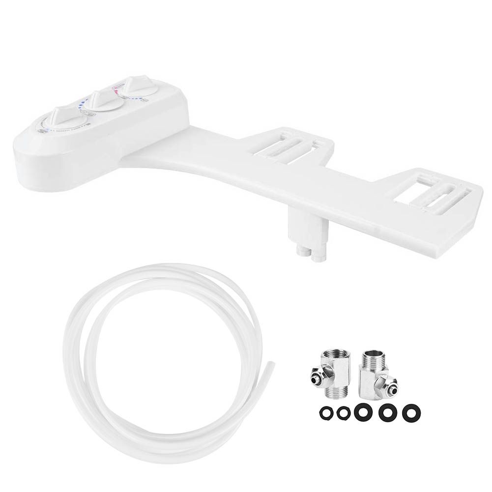 3/8 Thread Bidet Attachment Hot and Cold Water Double Nozzle Toilet Bidet view 3