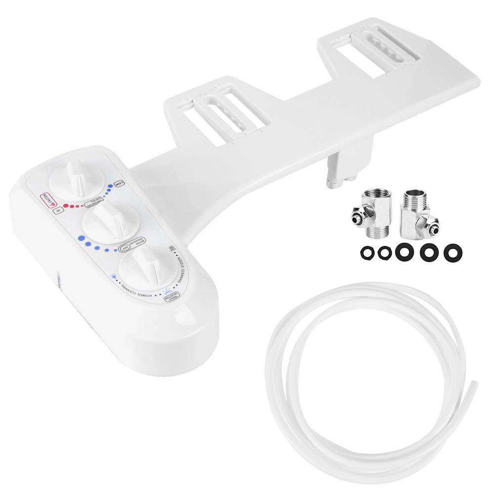 3/8 Thread Bidet Attachment Hot and Cold Water Double Nozzle Toilet Bidet view 5