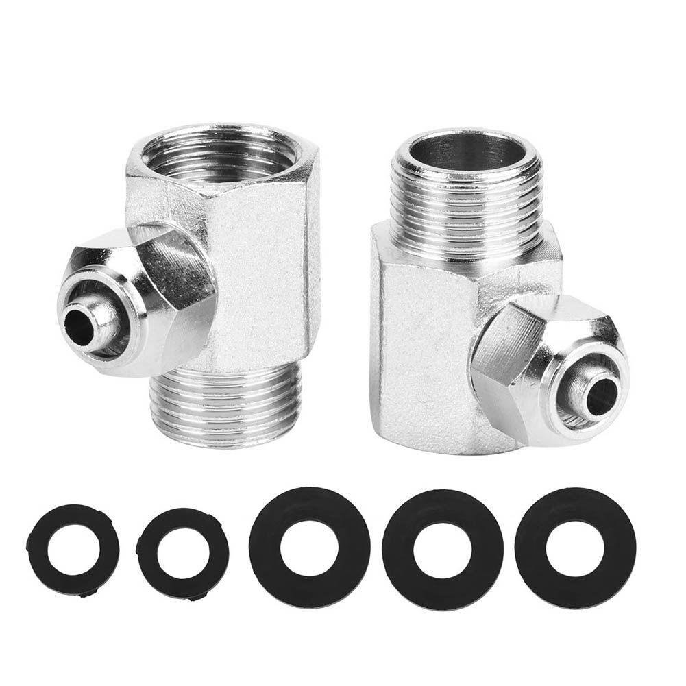 3/8 Thread Bidet Attachment Hot and Cold Water Double Nozzle Toilet Bidet view 11