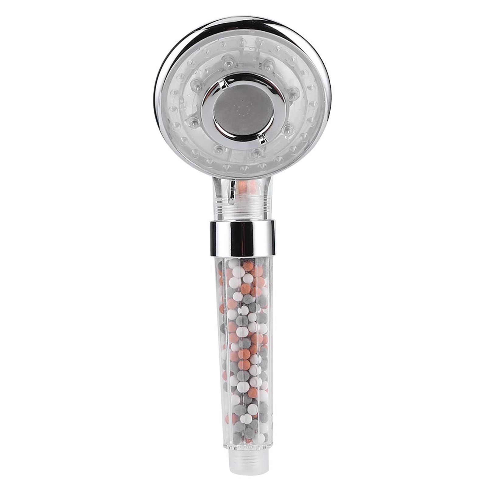 LED Negative Ion Shower Head Handheld WaterSaving Pressurized Hand Shower view 2