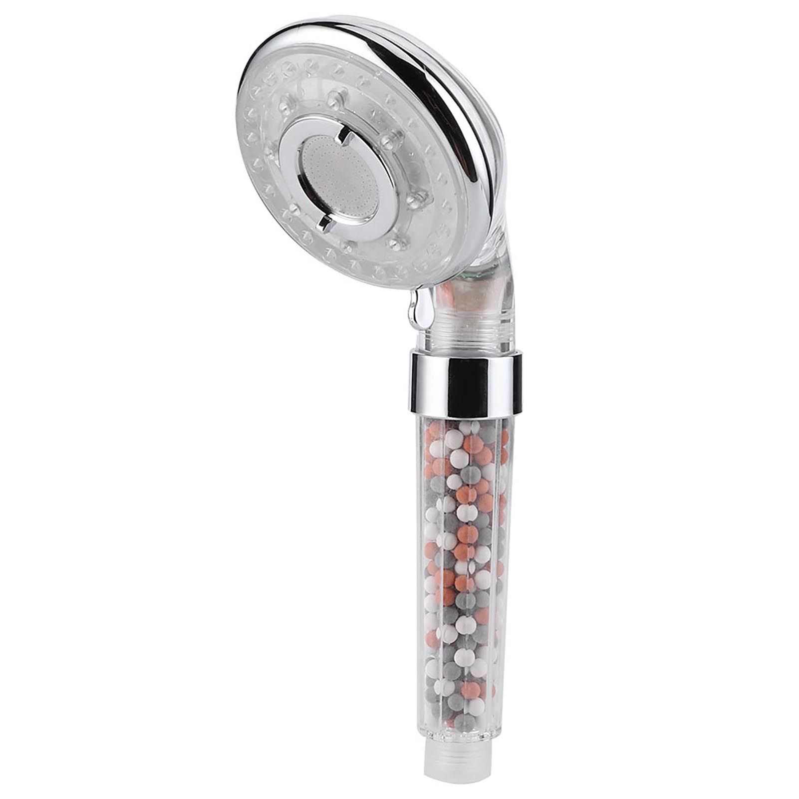 LED Negative Ion Shower Head Handheld WaterSaving Pressurized Hand Shower view 4