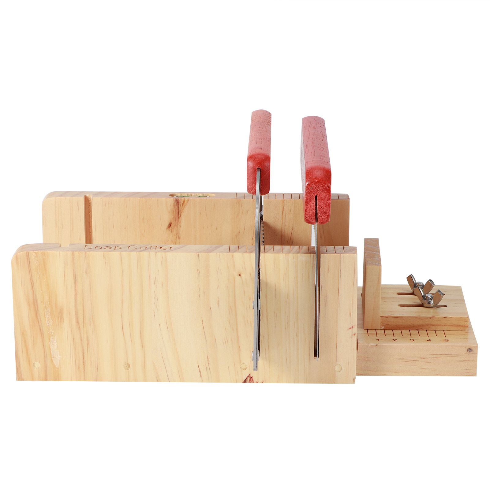 MultiFunction Adjustable Wood Soap Cutting Box HandMade Bread Cutter Mold for view 5