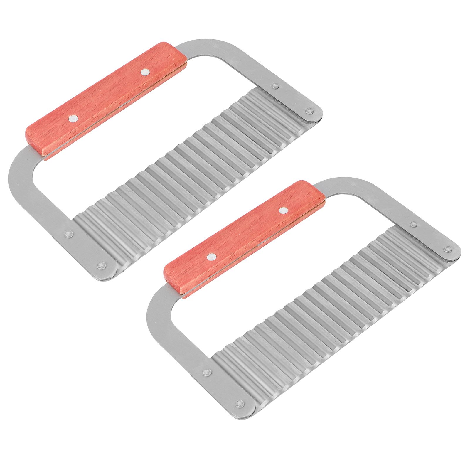 2Pcs Stainless Steel HandMade Soap Cutter Knives Crinkle Cutting Tools Kitchen view 3