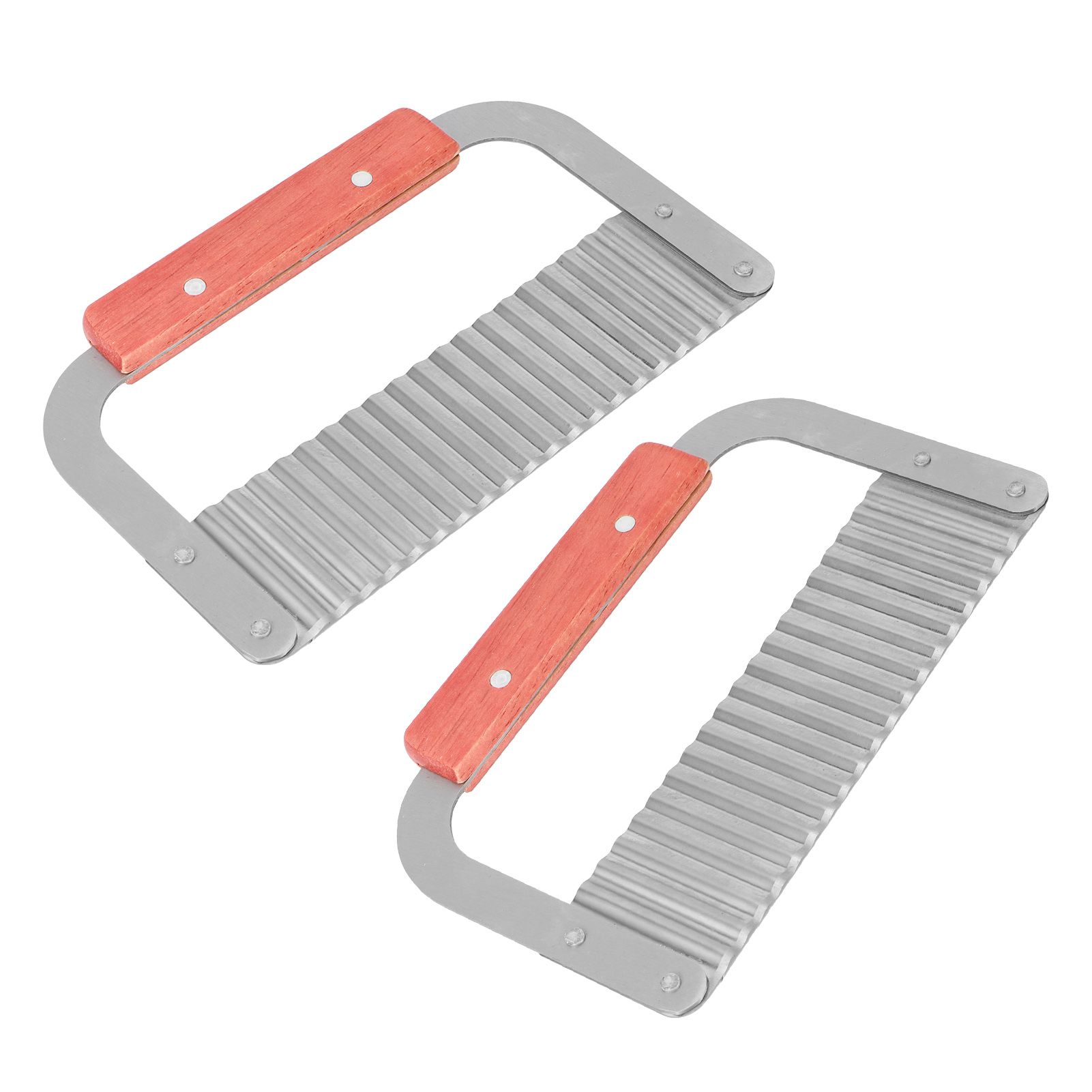 2Pcs Stainless Steel HandMade Soap Cutter Knives Crinkle Cutting Tools Kitchen view 4