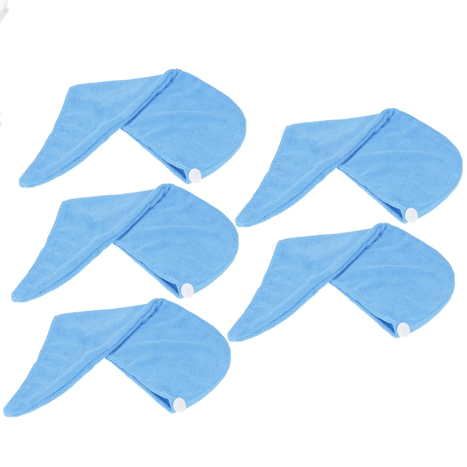 5PCS Quick Dry Microfiber Hair Hat Women Bathroom Strong Water Absorption Bath view 4
