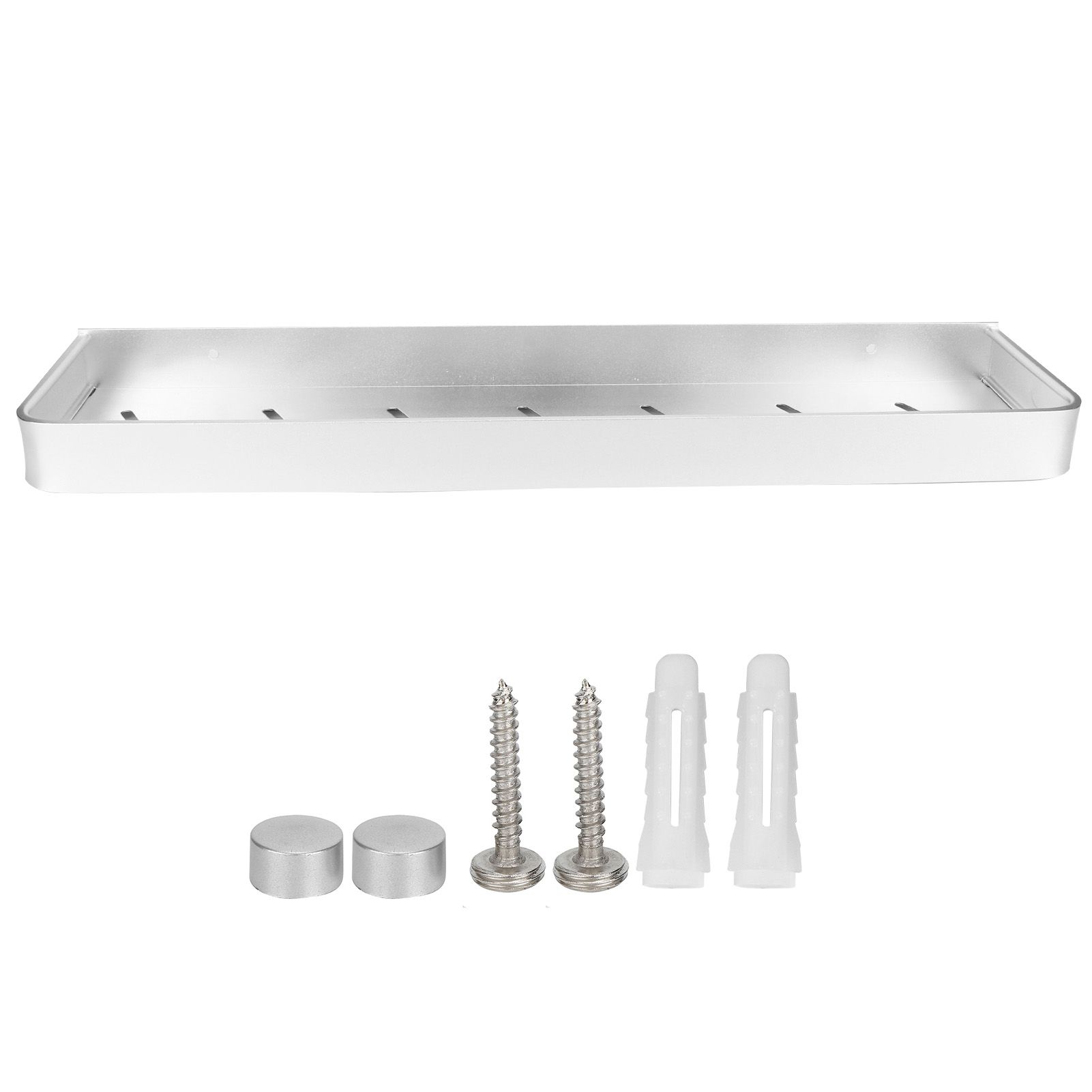 Bathroom Shelf Wall Mount Space Aluminium Shower Single Layer Shelf Shampoo view 2