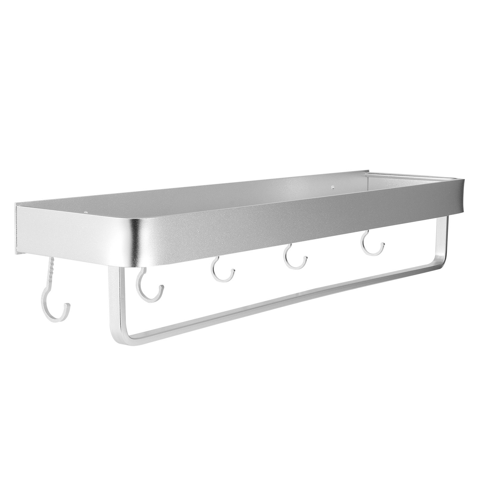 Bathroom Shelf Wall Mount Space Aluminium Shower Single Layer Shelf Shampoo view 5