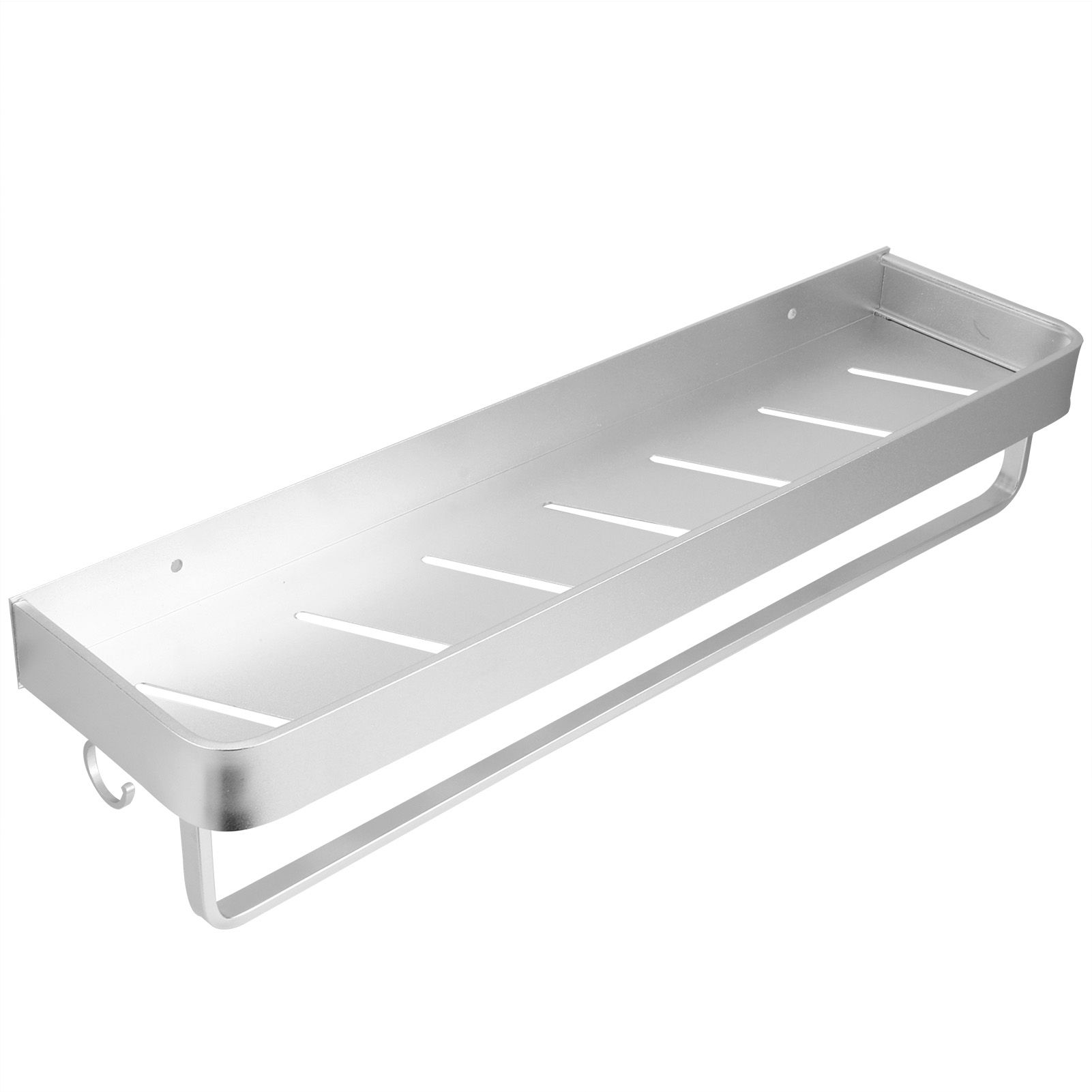 Bathroom Shelf Wall Mount Space Aluminium Shower Single Layer Shelf Shampoo view 3