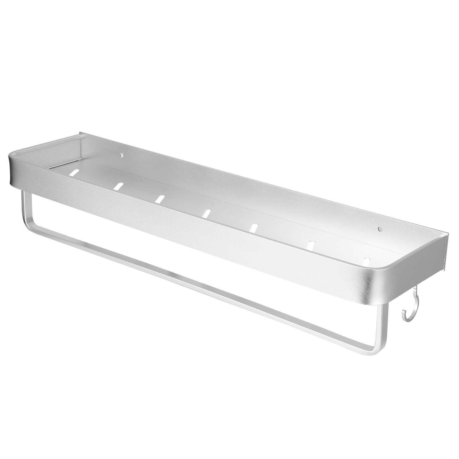 Bathroom Shelf Wall Mount Space Aluminium Shower Single Layer Shelf Shampoo view 4