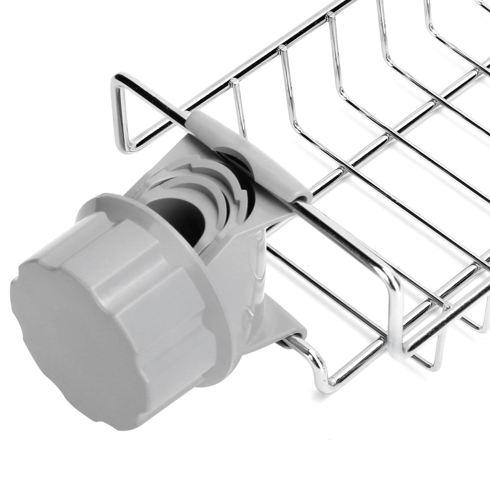 Sink Hanging Storage Rack Stainless Steel Faucet Clip Drain Shelf Dish Cloth view 12