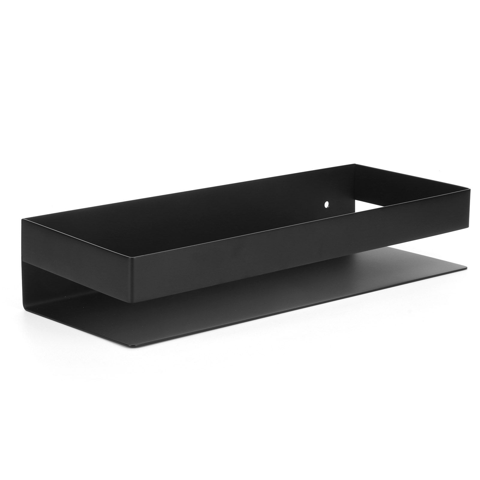 30cm Matt Black Shelf Stainless Steel Bathroom Shelf Kitchen Storage Rack for view 8