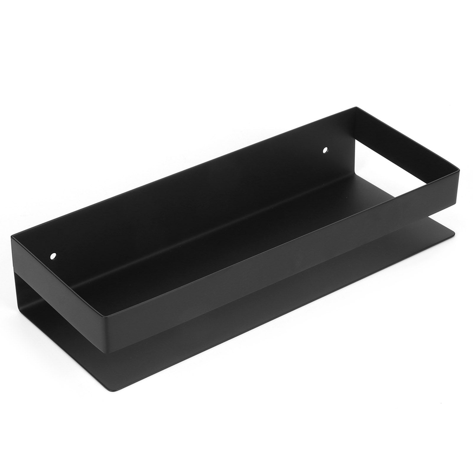 30cm Matt Black Shelf Stainless Steel Bathroom Shelf Kitchen Storage Rack for view 10