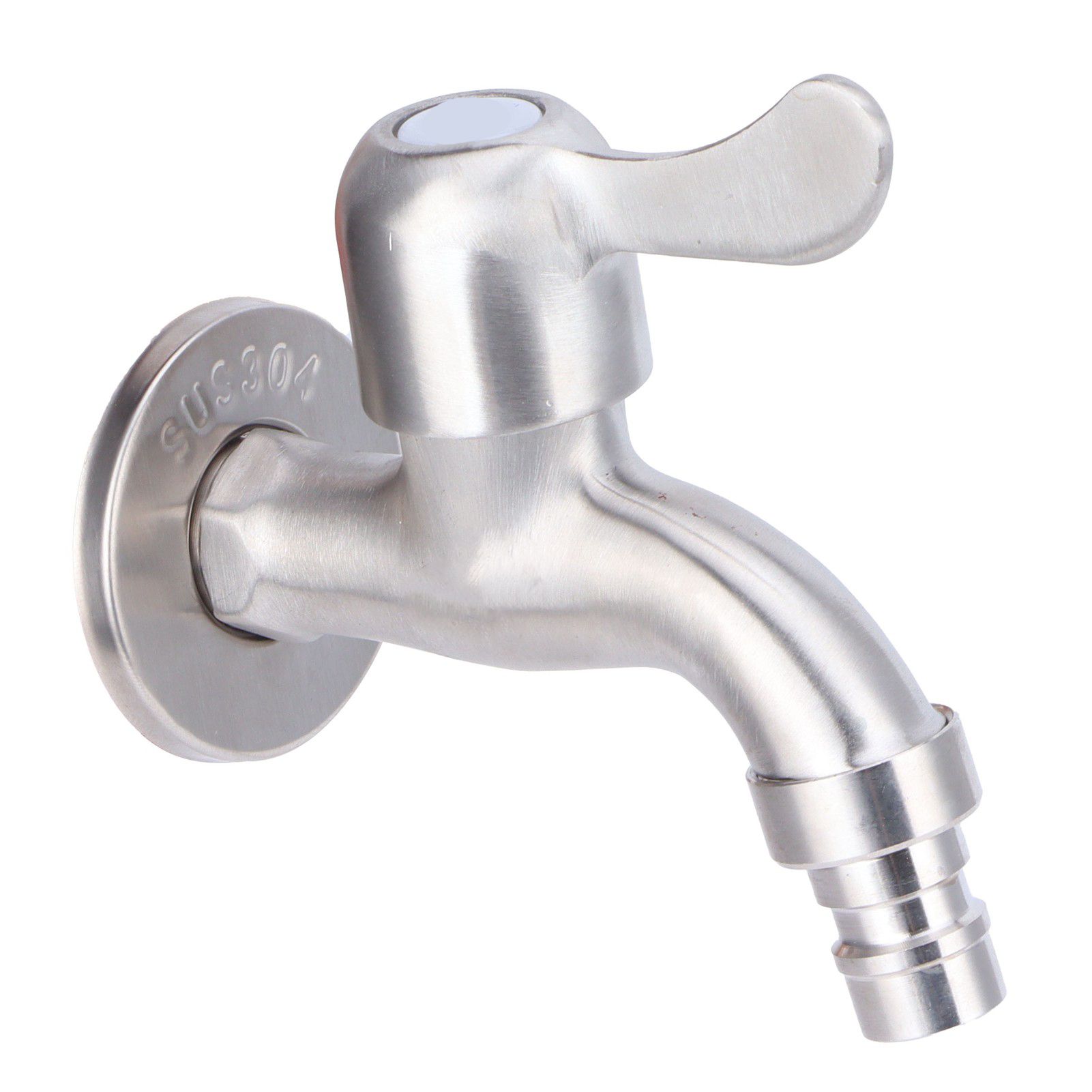 G1/2 Garden Faucet Wall Mounted Brushed Outdoor Wash Basin Mop Pool Lengthen view 4