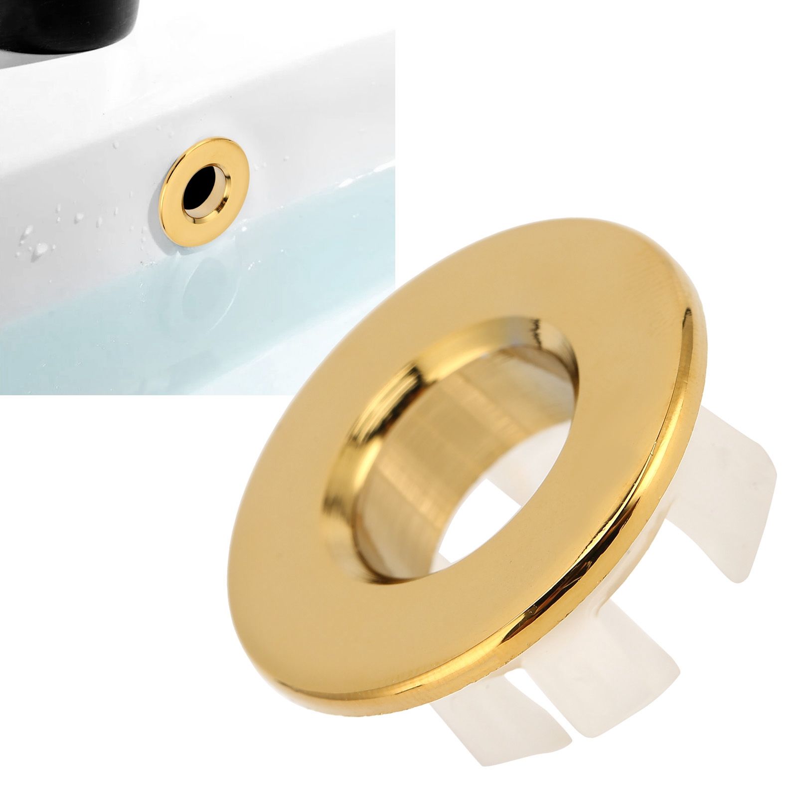 Bathroom Wash Basin Sink Overflow Cover Kitchen Sink Decoration Spare Hole for view 11