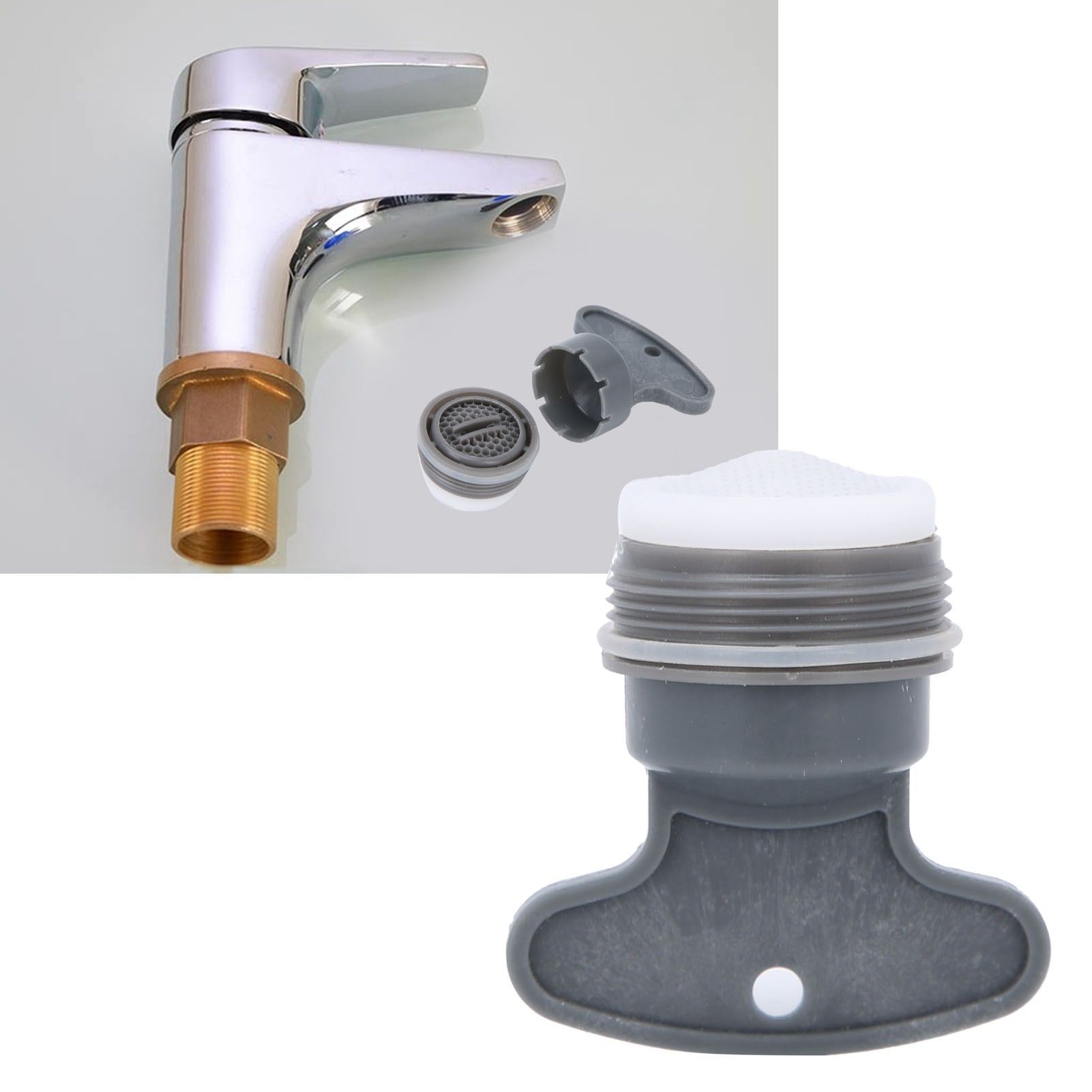 Builtin Faucet Bubbler Filter Kitchen Sink Aerator Replacement Parts for view 11