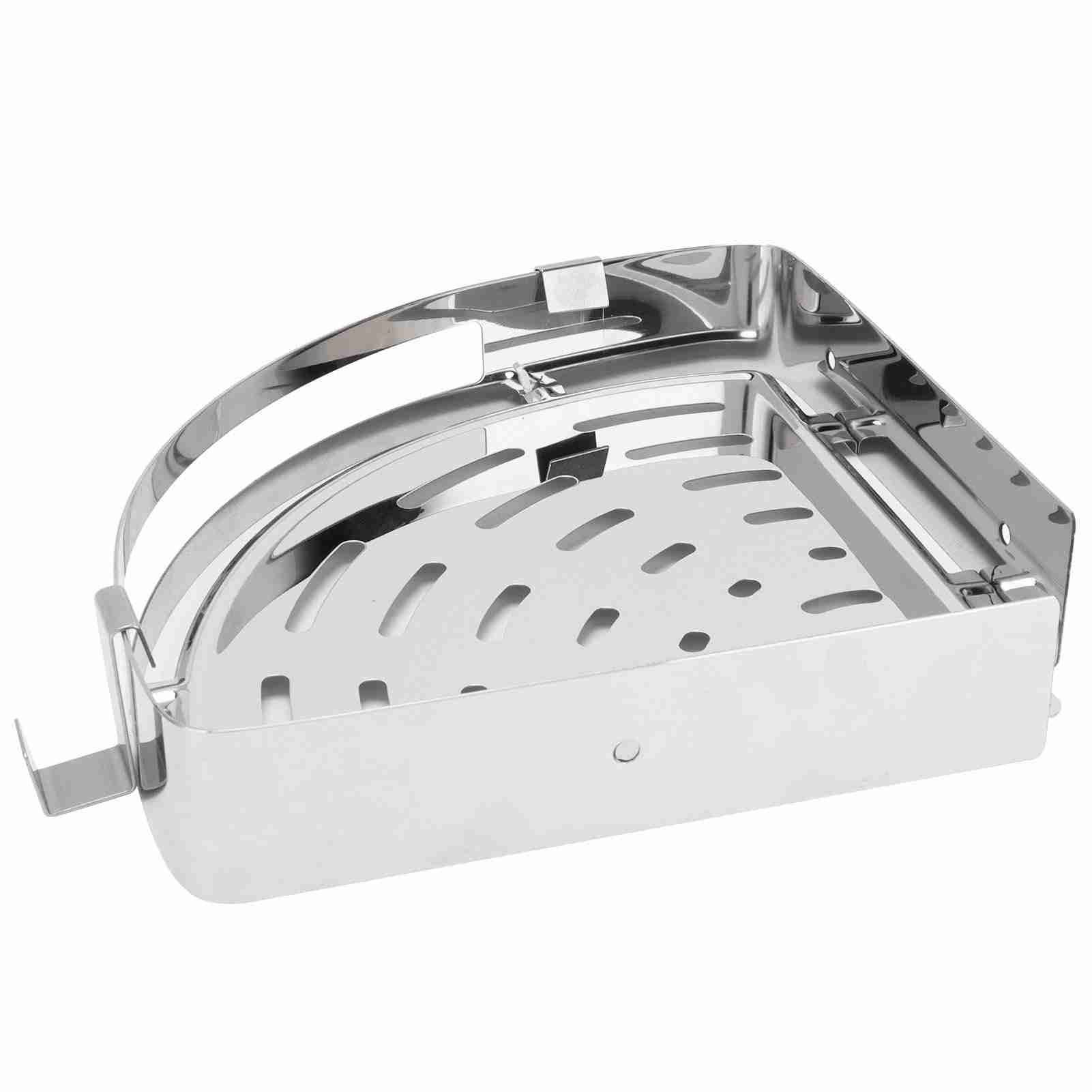 Corner Shelf 304 Stainless Steel Shower Organizer Wall Mounted Rack Bathroom view 9