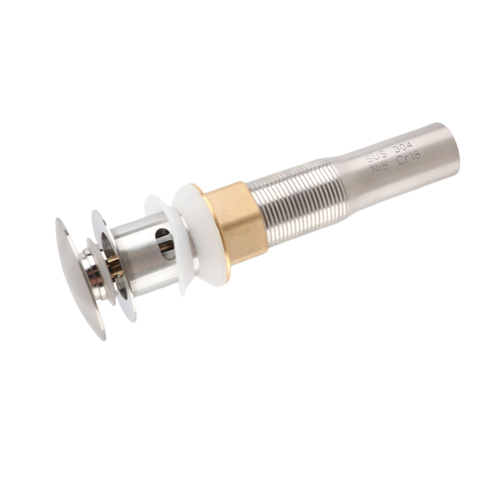 Stainless Steel Sink Drain with Overflow Undercounter Sink Drain Filter