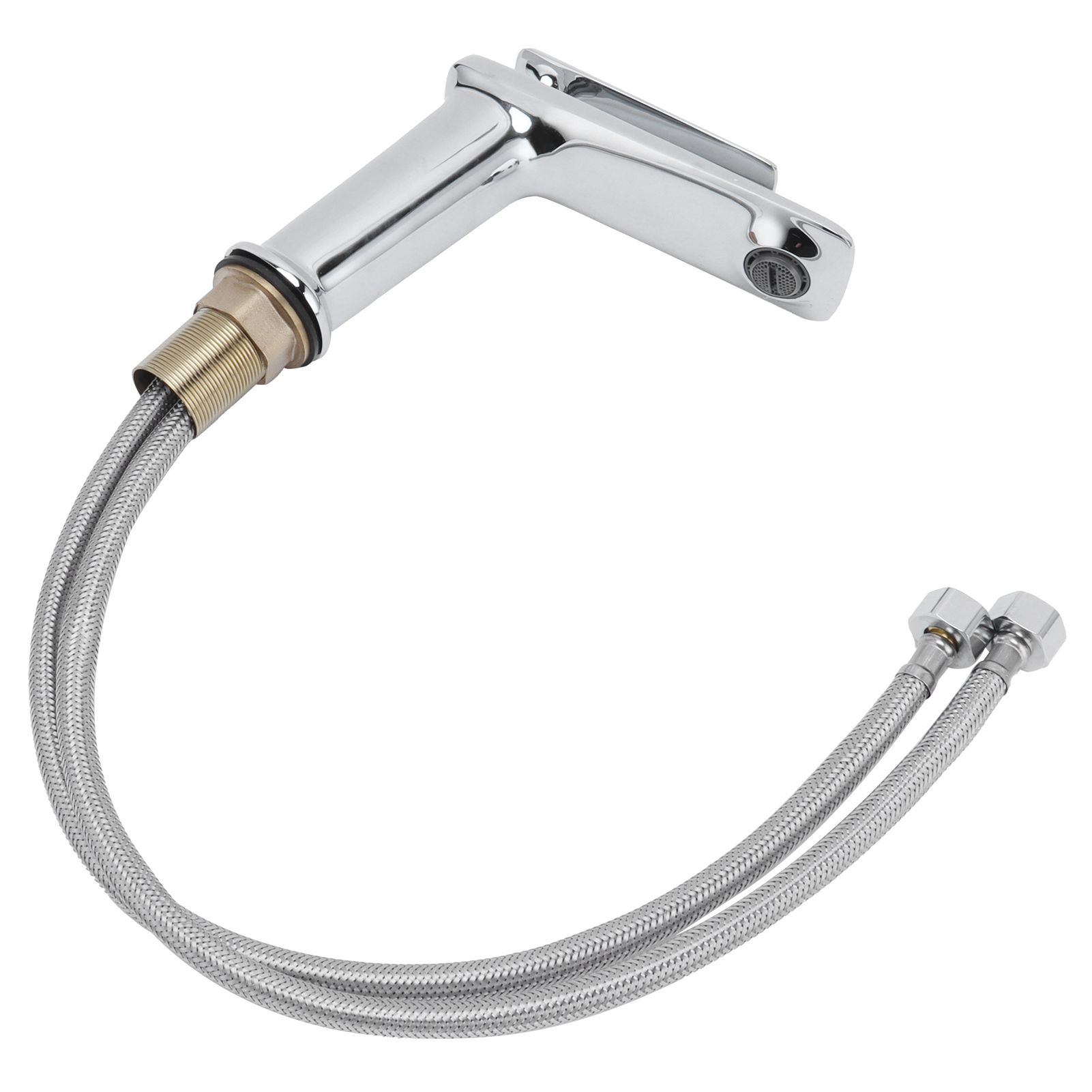 Bathroom Wash Basin Faucet Copper Single Hole Hot and Cold Water Tap for Home view 9