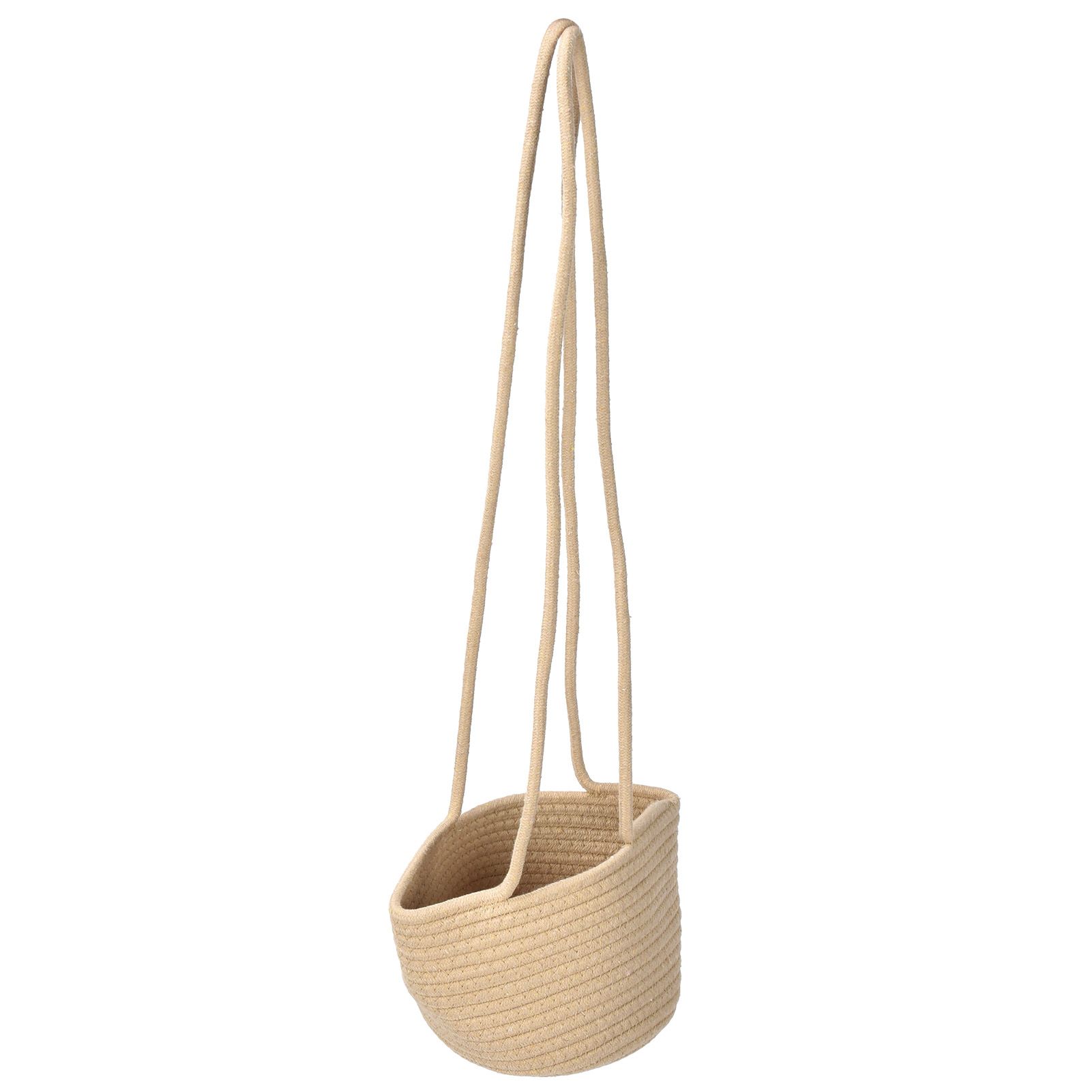 Hanging Flower Basket Woven Basket Suspended Flowerpot Plant Storage view 3