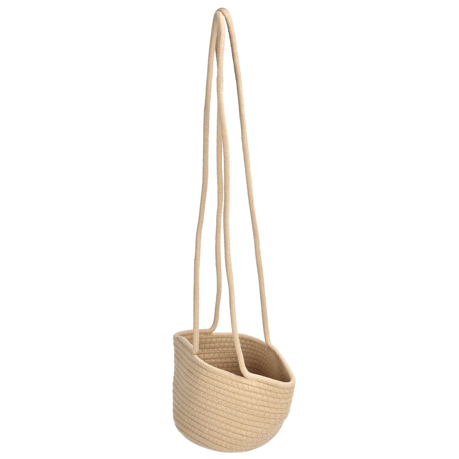 Hanging Flower Basket Woven Basket Suspended Flowerpot Plant Storage view 4