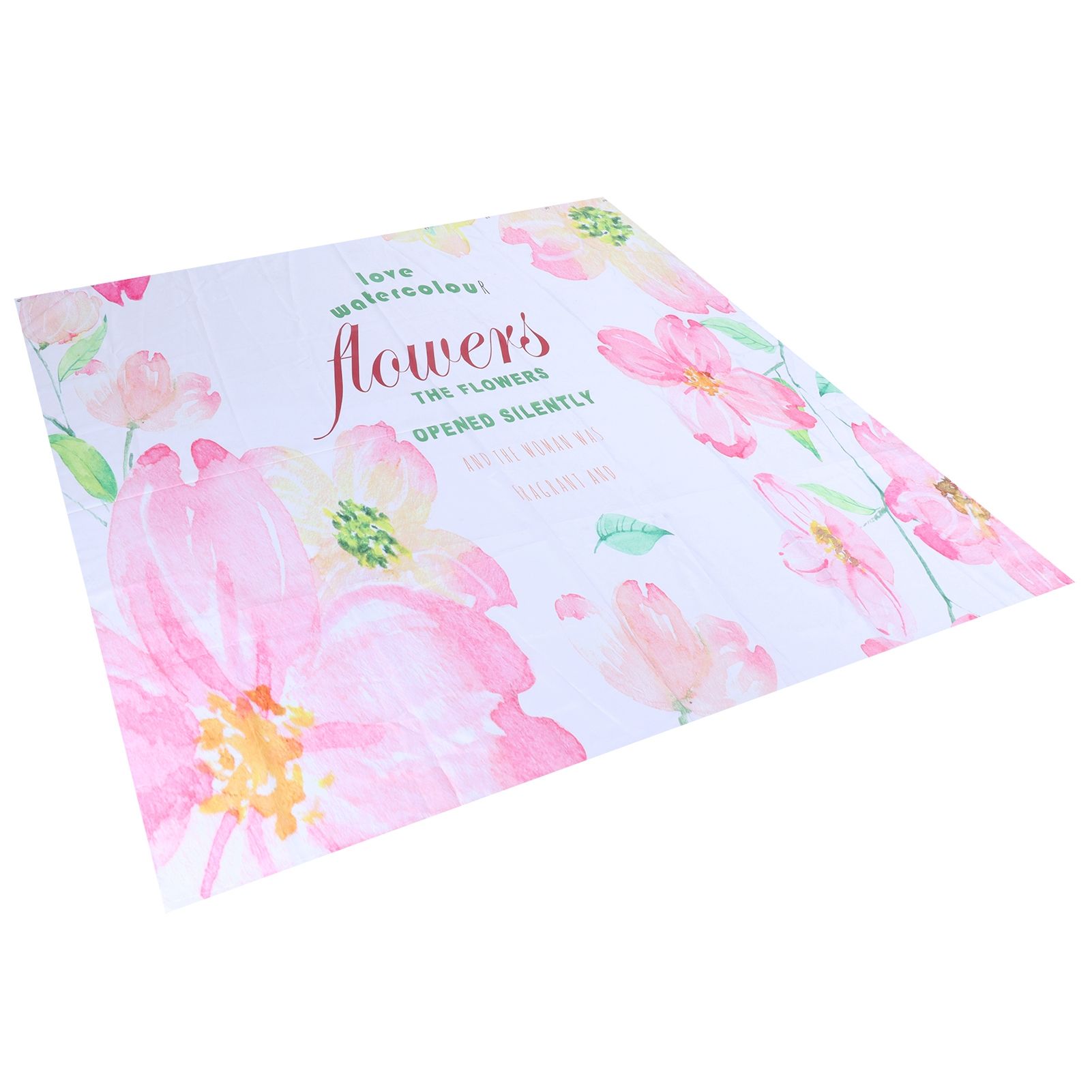 Summer Floral Pattern Shower Curtain with Hook Bathroom Curtain for Home view 7