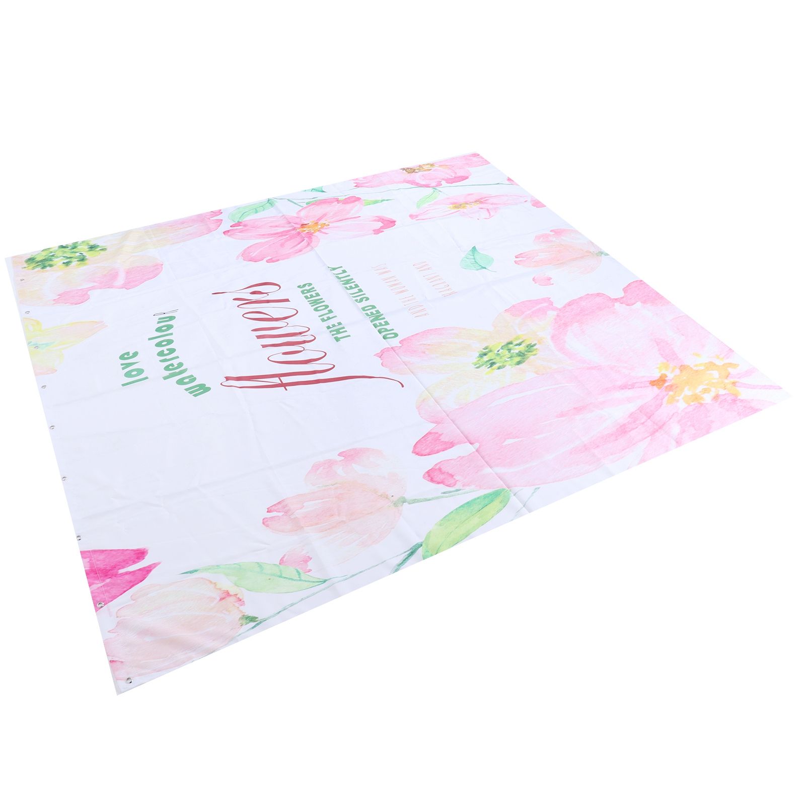 Summer Floral Pattern Shower Curtain with Hook Bathroom Curtain for Home view 10