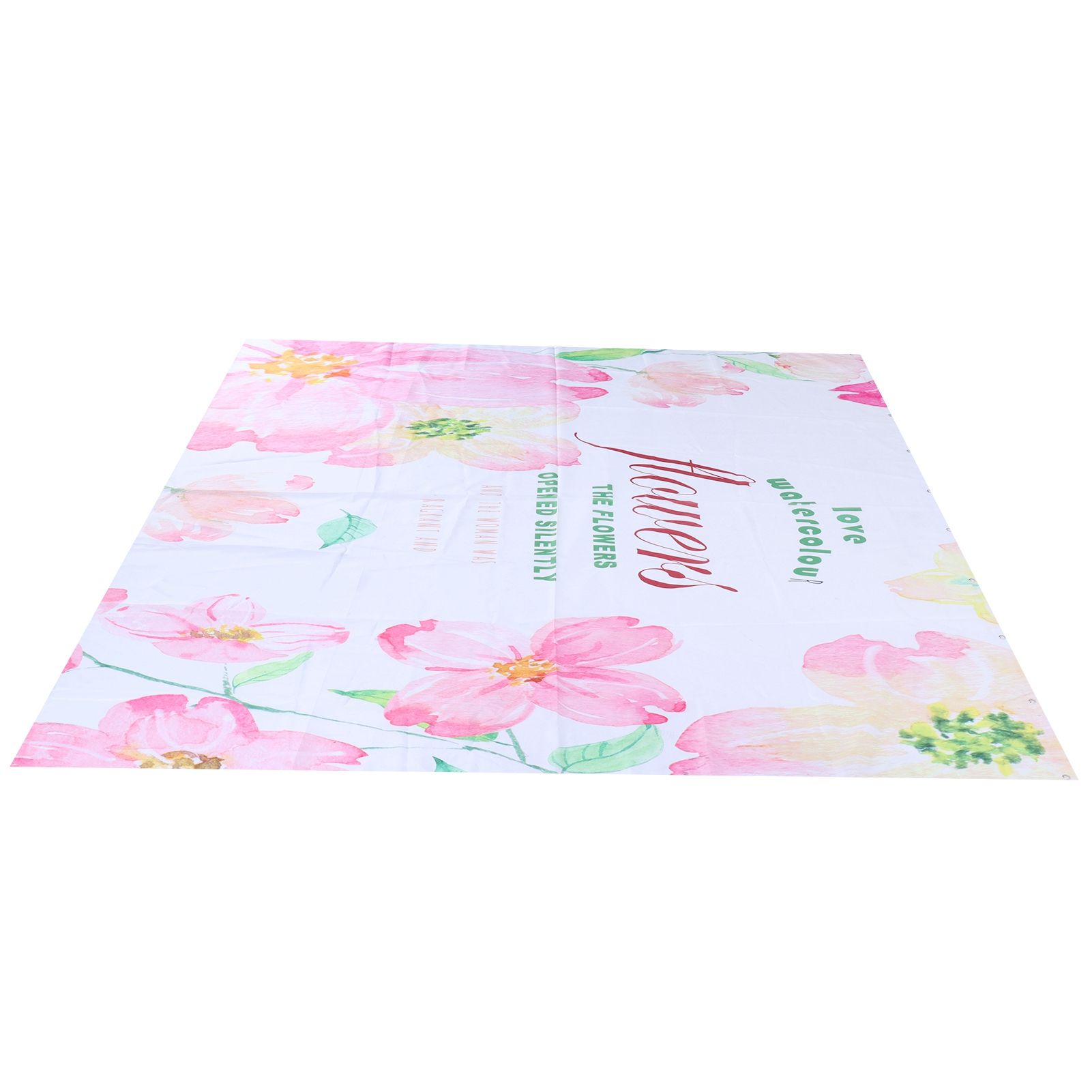 Summer Floral Pattern Shower Curtain with Hook Bathroom Curtain for Home view 8