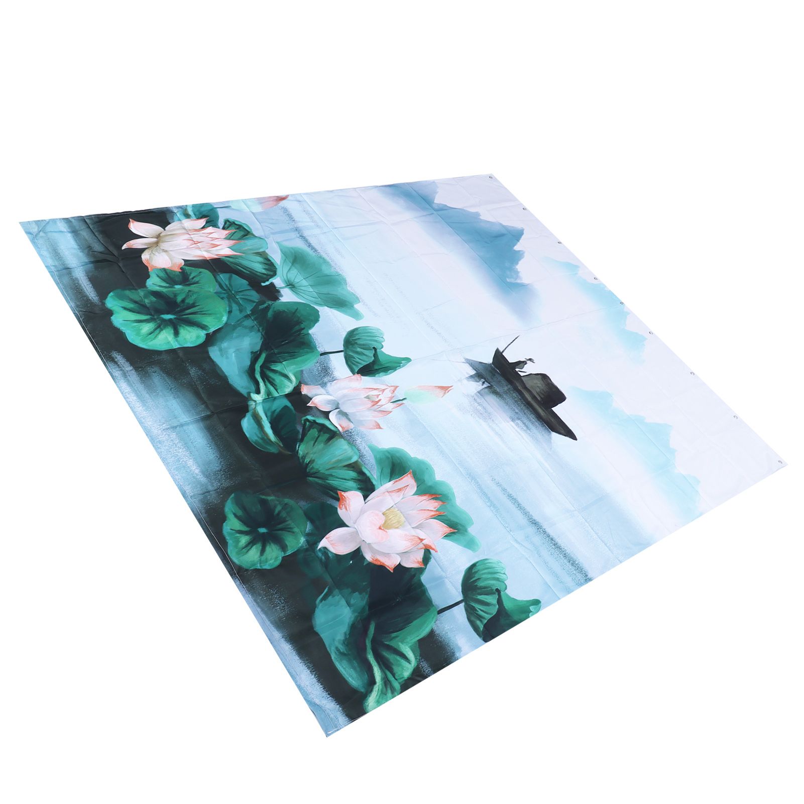 Blackout Curtains Waterproof Flower Pattern Shower Curtain Window Panels for view 7