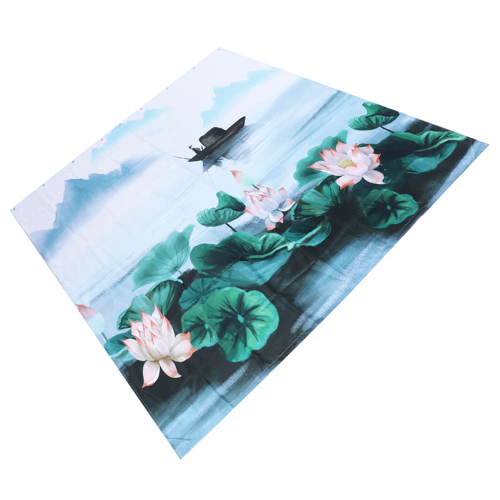 Blackout Curtains Waterproof Flower Pattern Shower Curtain Window Panels for view 8