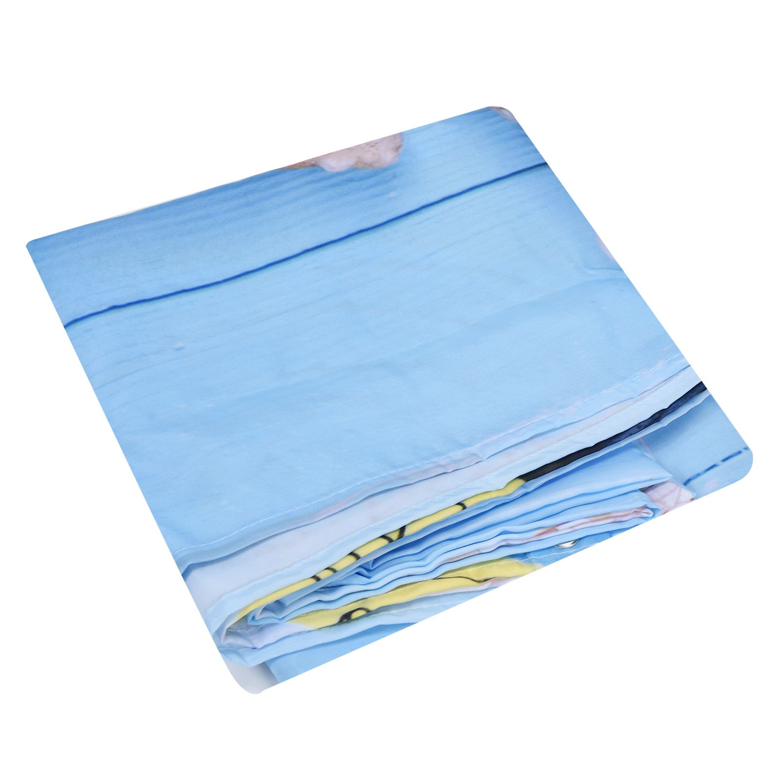 Beach Pattern Shower Curtain Waterproof Polyester Bathroom Curtain with Hooks view 7