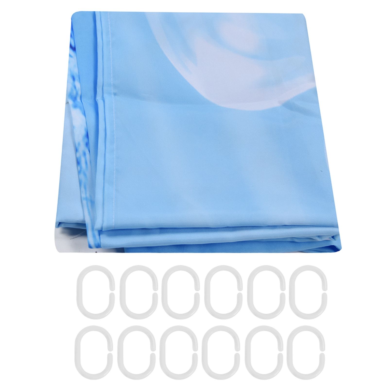 Innovative Pattern Curtain Waterproof Bright Color Shower Curtain for Bathroom view 2