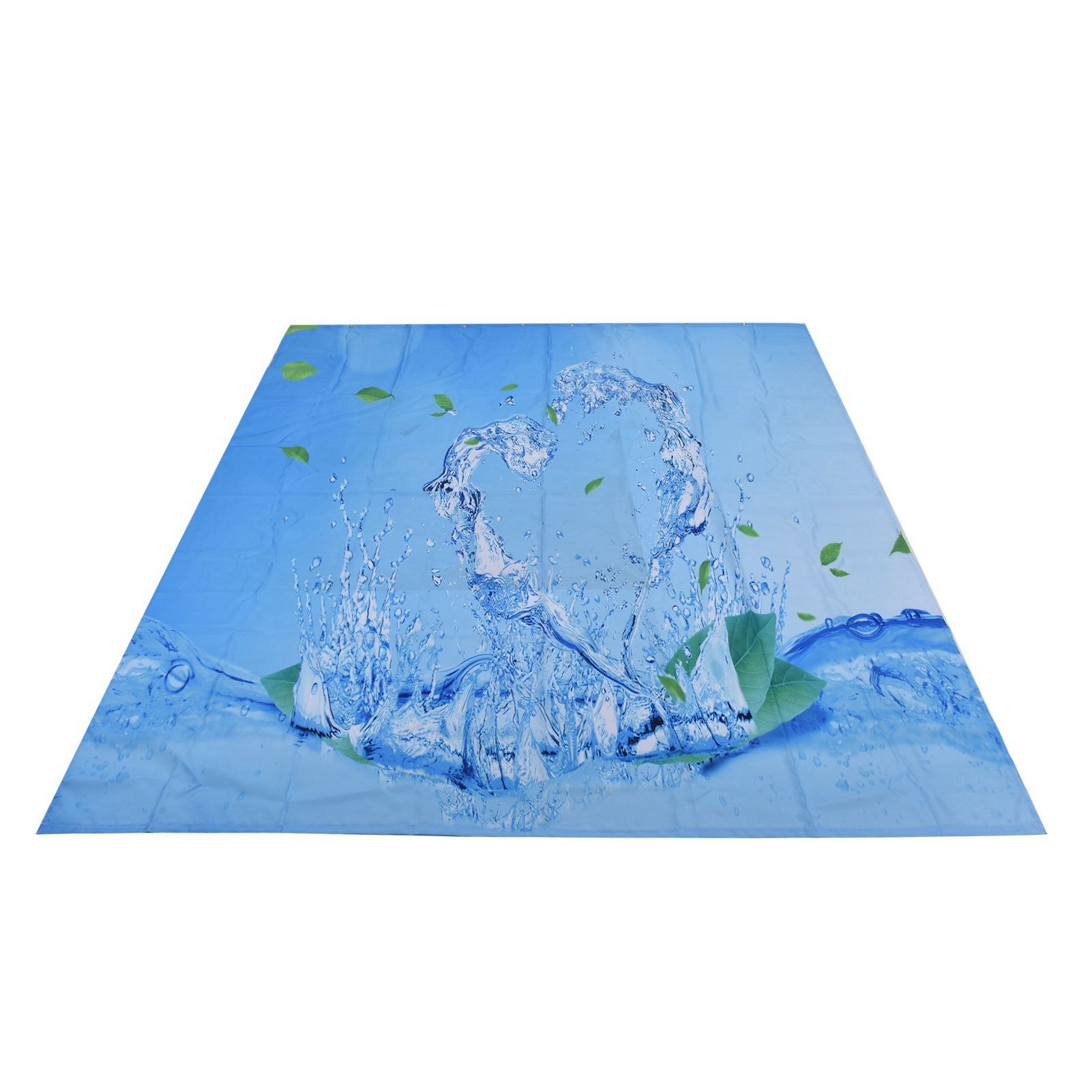 Shower Curtain Waterproof Polyester Blackout Curtain with Hook for Bathroom view 6