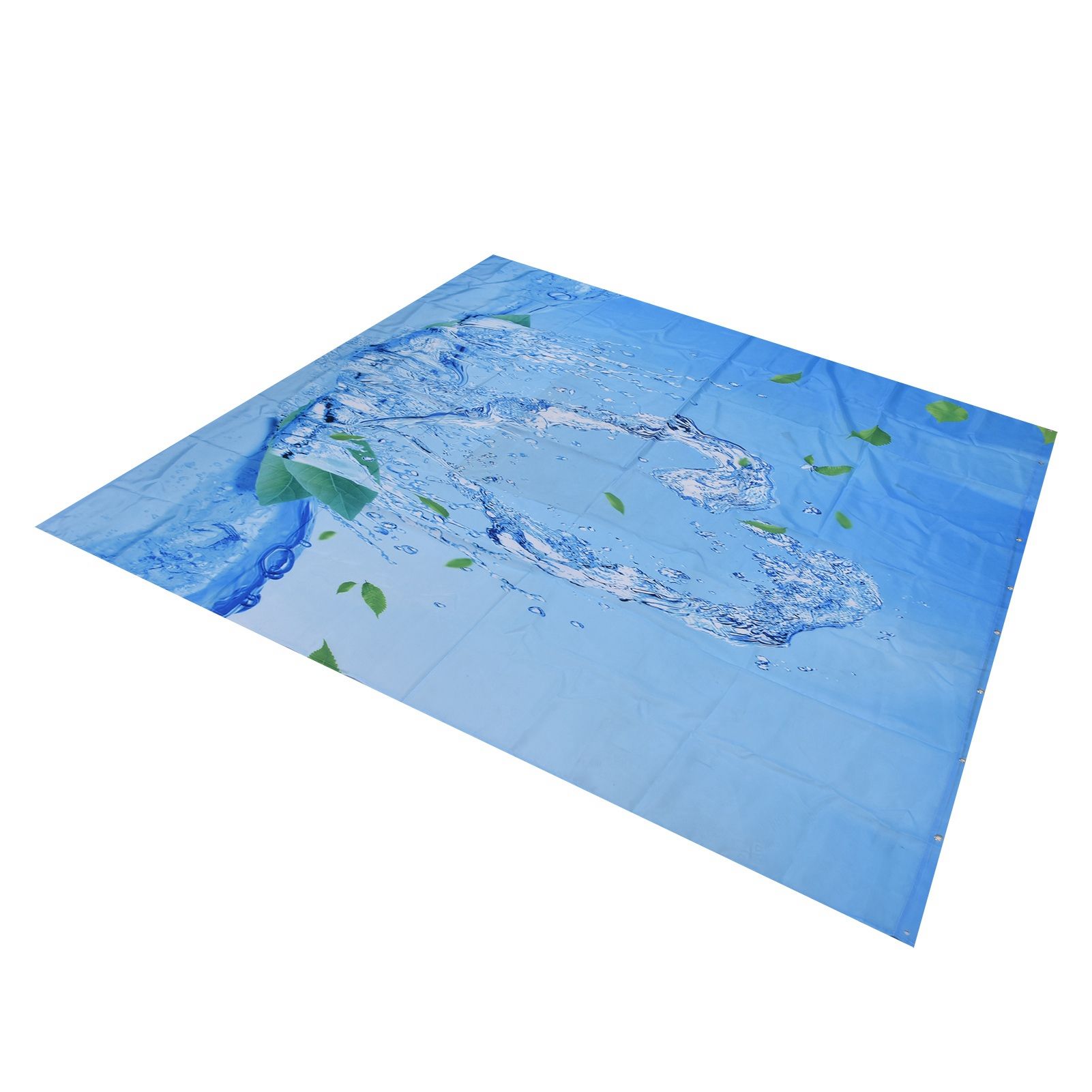 Shower Curtain Waterproof Polyester Blackout Curtain with Hook for Bathroom view 9