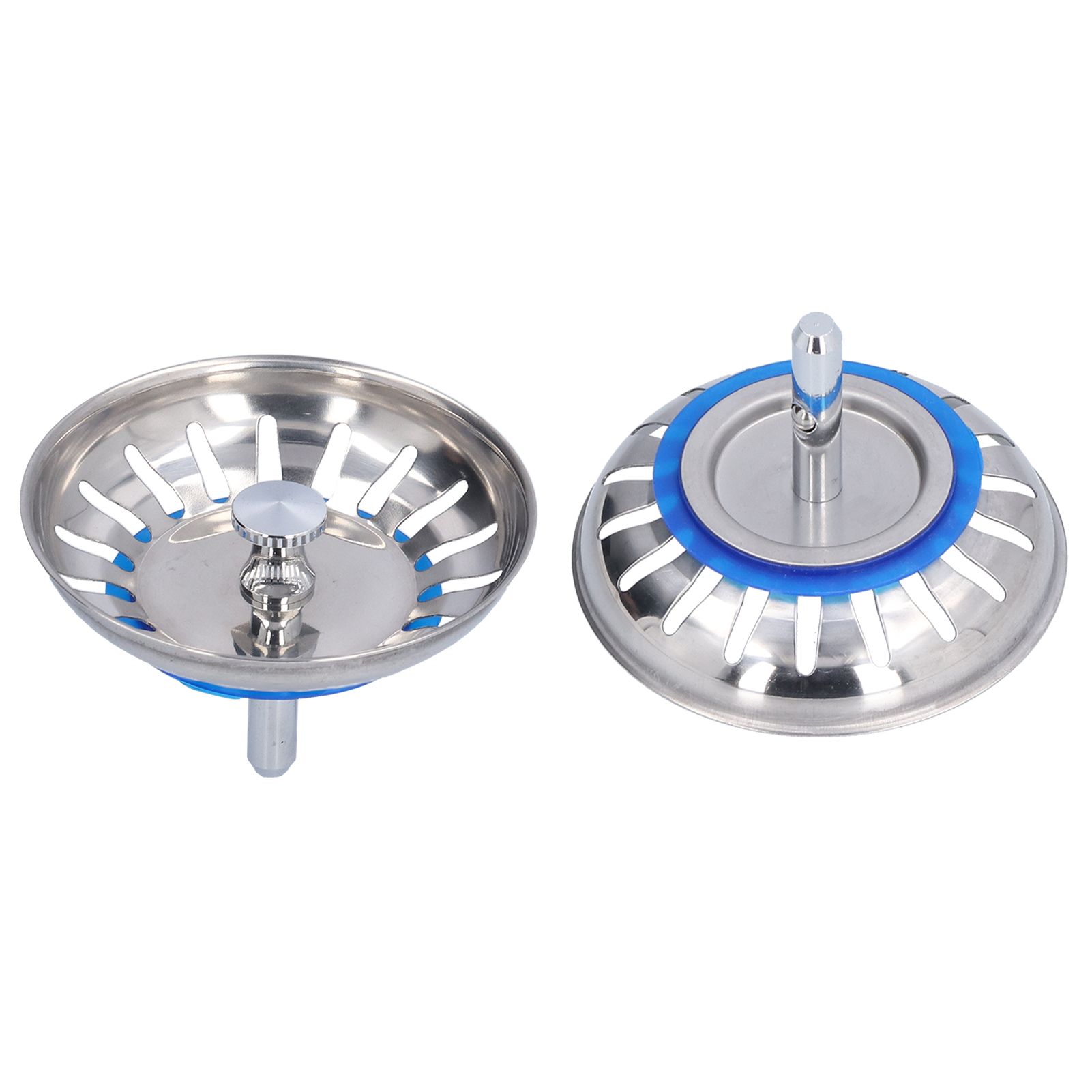 2Pcs Home Kitchen Sink Strainer Plug Stopper 304 Stainless Steel AntiClogging view 10
